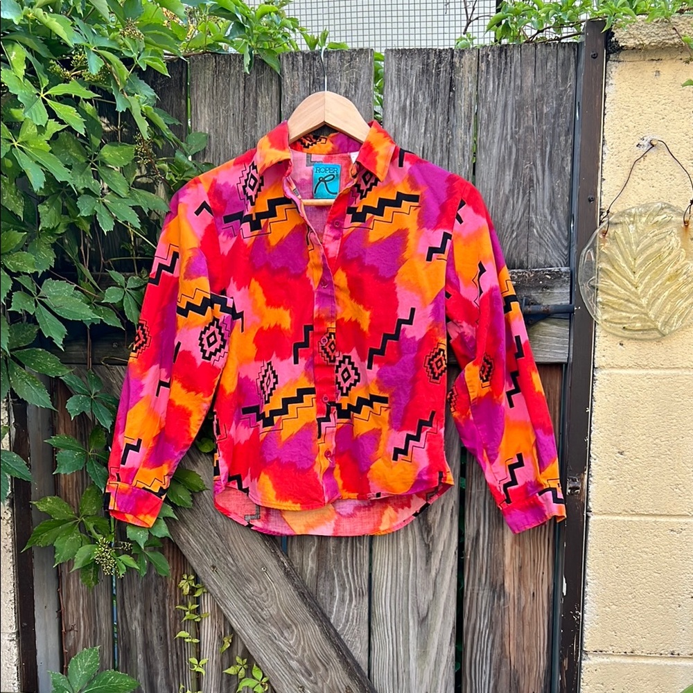 Roper Vintage Patterned Kids Shirt